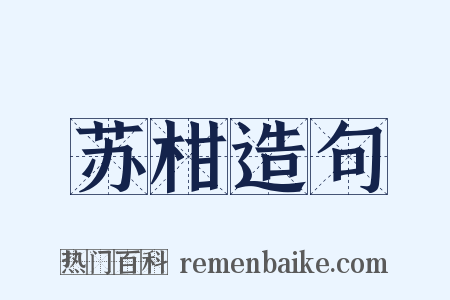 苏柑造句是什么意思的图片